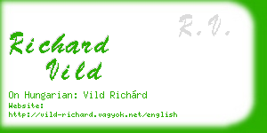 richard vild business card